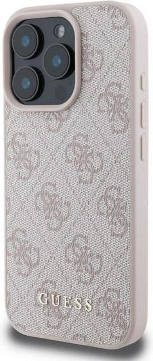Actual product image Guess GUHCP16LG4GFPI iPhone 16 Pro różowy/pink HC PU 4G Classic (Apple iPhone 16 Pro)
