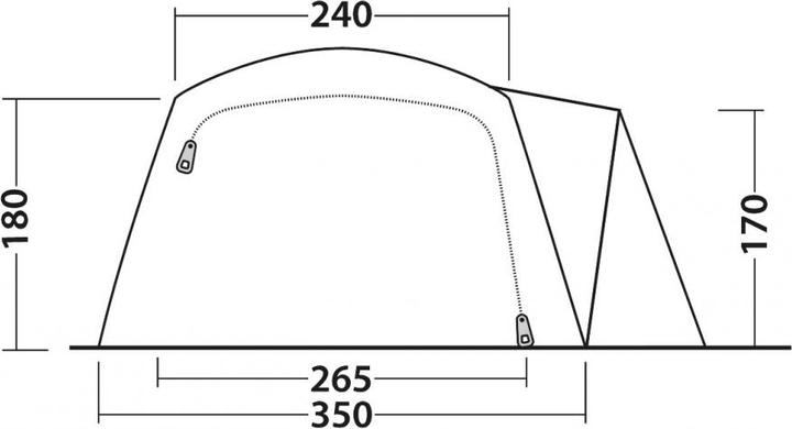 Actual product image Outwell Nevada 5 (Tunnel tent, 25.60 kg, 5 persons)