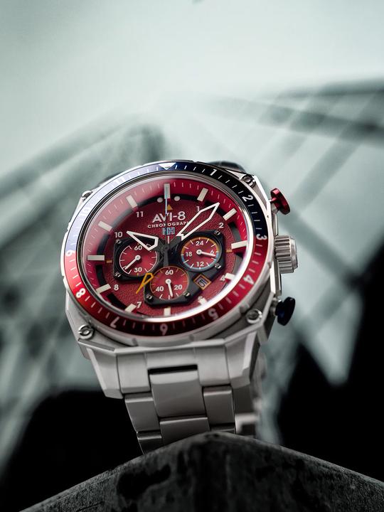 Produktbild AVI-8 AV-4100-22 Hawker Hunter Dual Time (Chronograph)