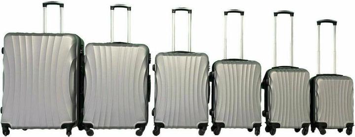 Actual product image Trolleymax Trolleymaxx Travel Case Silver (L (90 - 115l))