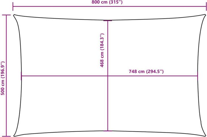 Produktbild VidaXL Nezhatok (500 x 800 cm)