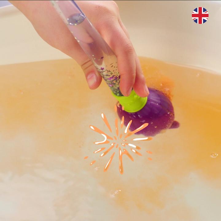 Actual product image Activity Board Magic Brush, 4 x bath bombs, paint your bath water magically, creative toy for children