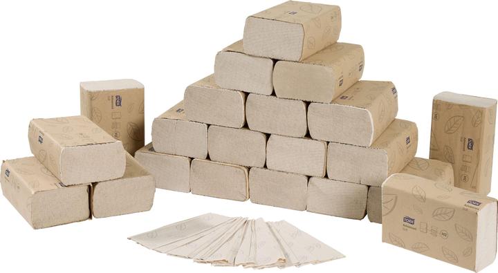 Actual product image Tork Towel Sheet Towel Sheet Xpress H2 21,3x24x8 cm Nature,21 rl/krt (21 x)
