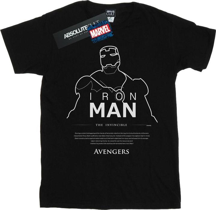Actual product image Mens Iron Man Single Line T-Shirt (3XL)