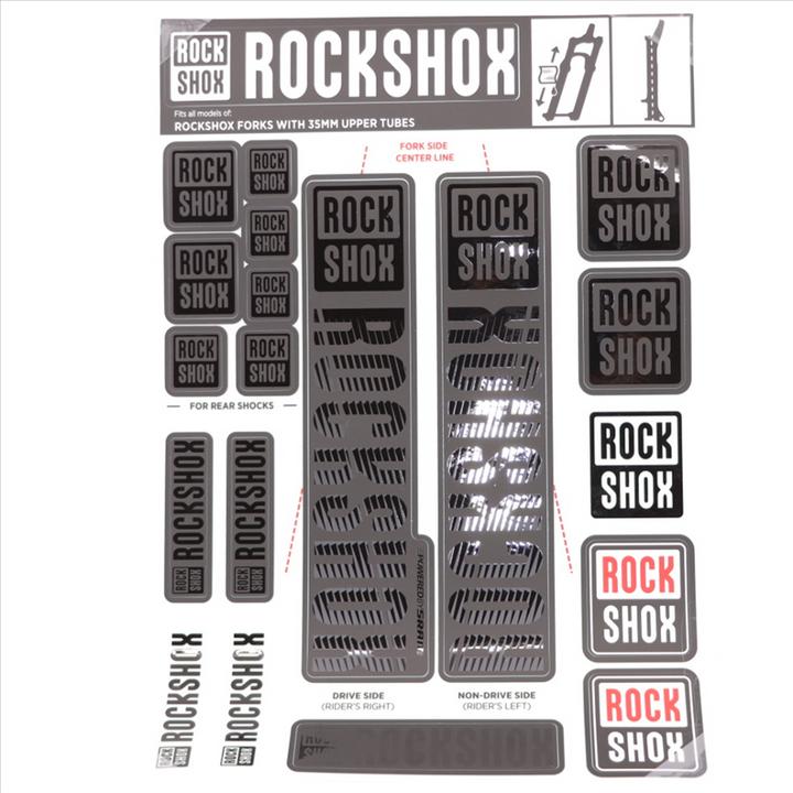 Produktbild RockShox Fork Decal Kit, 35mm Forks MY18 stealth