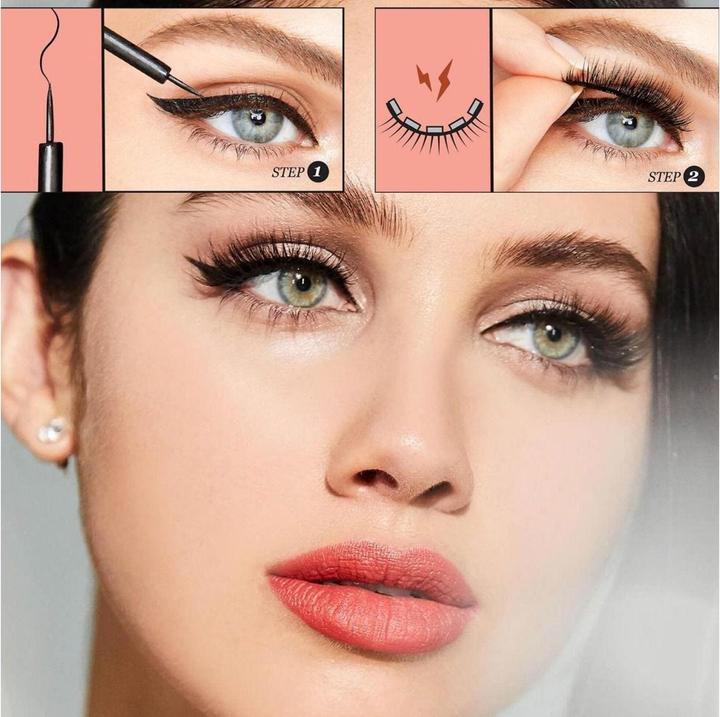 Produktbild KISS Magnetic Eyeliner & Lash Kit - Entice (Künstliche Wimpern)