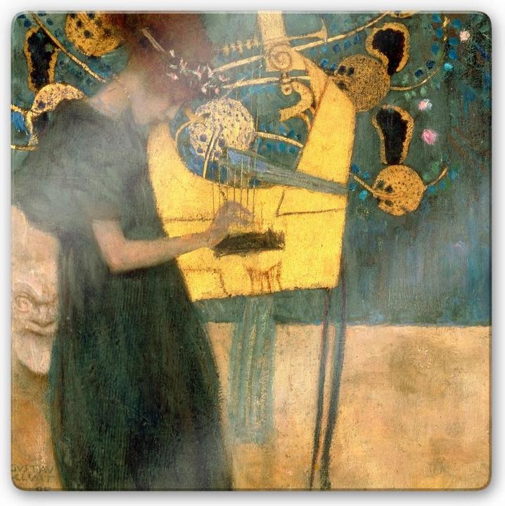 Actual product image Trenddeko Klimt - The music (20 x 20 cm)