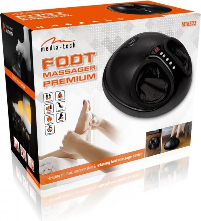 Actual product image Media-Tech FUSSMASSAGER PREMIUM - Foot massager for warming and relaxing shiatsu and pressotherapy m