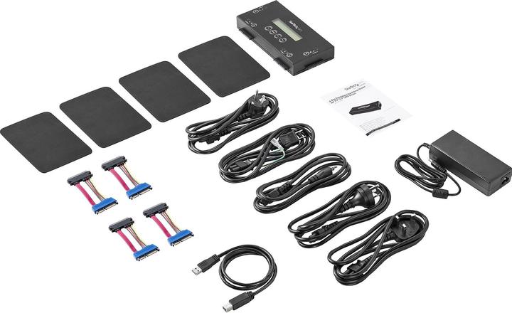 Produktbild StarTech Festplatten Löscher für 6,35cm/2,5 oder 8,89cm/3,5 Zoll SATA Laufwerke - 4 Schächte - Standalone...