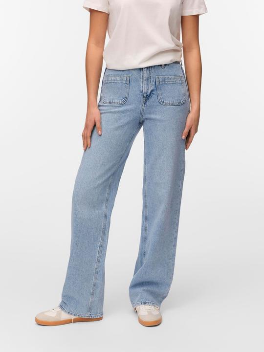 Actual product image Vero Moda VMTESSA Hohe Taille Weiter Beinschnitt Jeans Weit geschnitten (W30/L34)