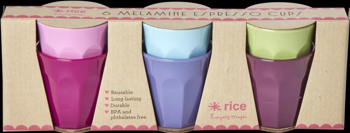 Image du produit Rice 6 tasses à espresso en mélamine Multicolor