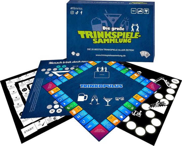 Actual product image Trinkspielesammlung The great drinking game collection (German)