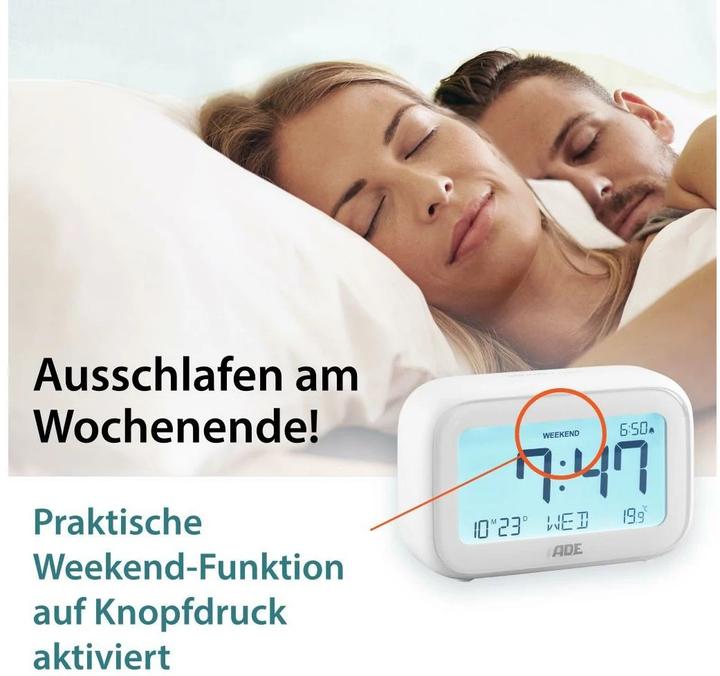 Produktbild ADE Digitalwecker mit Temperaturanzeige