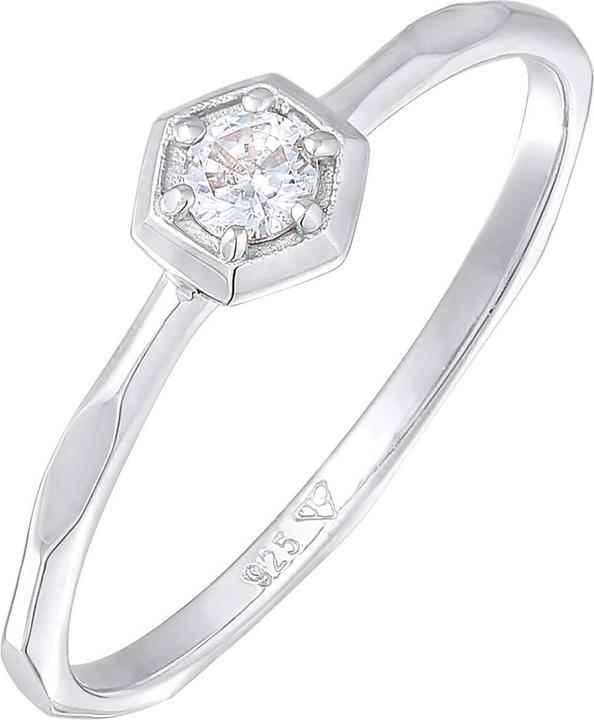 Produktbild Elli Kristall Ring, Verlobungsring (58, 925 Silber)