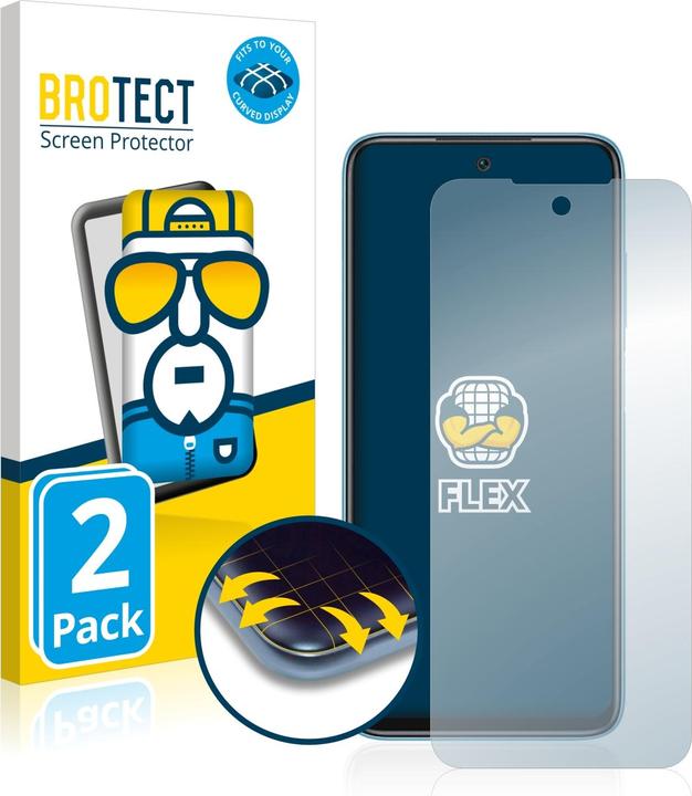 Produktbild BROTECT Full-Cover Displayschutz (2 Stück, Xiaomi Redmi 10)
