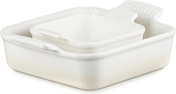 Actual product image Le Creuset Casserole dish set of 2 Tradition 13/20 cm Meringue