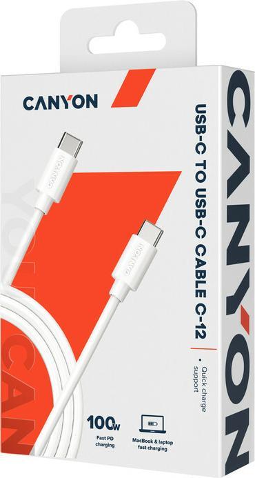 Produktbild Canyon Kabel C-12 USB-C auf USB-C (2 m, USB 2.0)