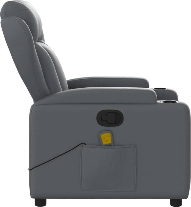 Produktbild VidaXL Massagesessel Grau Kunstleder,Farbe: Grau,Material