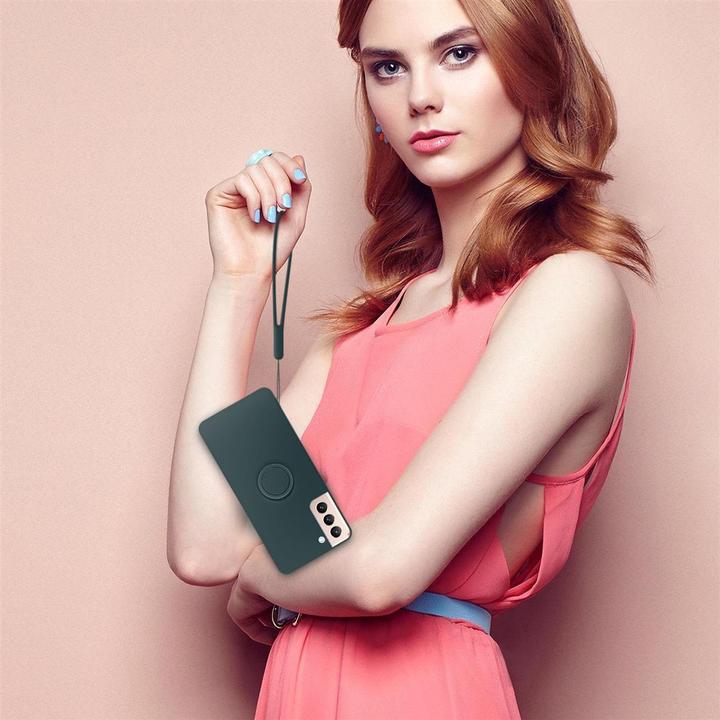 Productafbeelding Cadorabo TPU Vloeibare Ring Silicone Hoesje (Samsung Galaxy S21+)