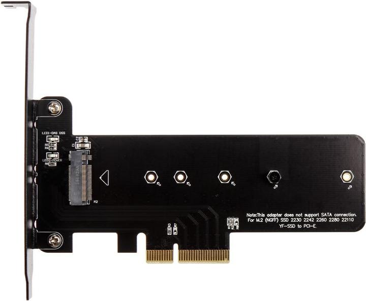 Actual product image Akasa M.2 to PCIe adapter card