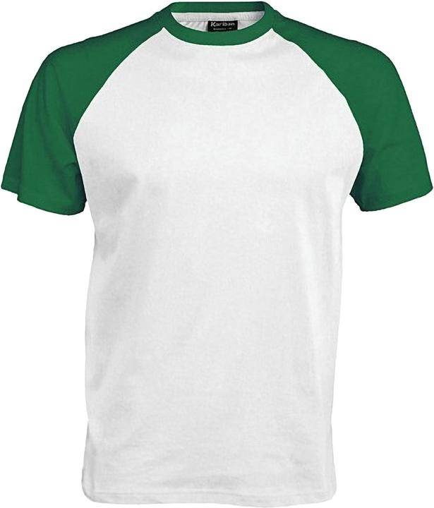 Forest green, White