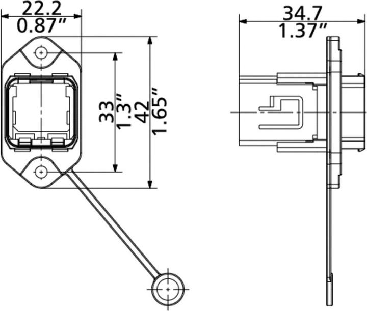 Immagine prodotto Metz E-DAT Industry IP67 V14 14010833C0MN Custodia a flangia argento 1 pz.