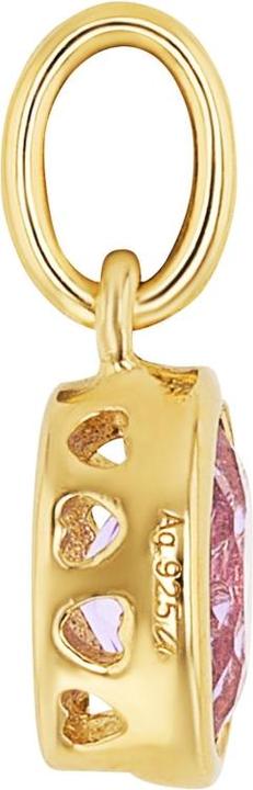 Image du produit Amor Pendentif Cupidon pour femme, argent sterling 925, verre (Argent 925)