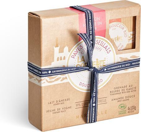 Produktbild La Corvette Geschenkbox Seifen Bio Sanft (Handseifenspender)