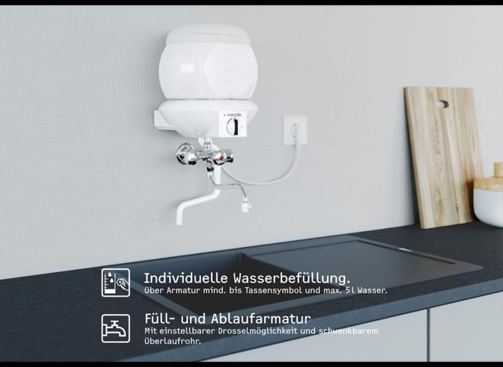 Produktbild Stiebel Eltron EBK 5 GA Kochendwassergerät, Glas, 5 Liter, Chromarmatur
