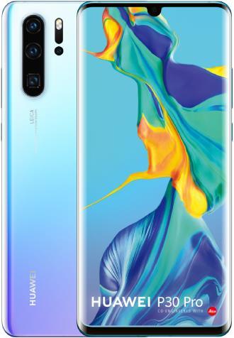Immagine prodotto Huawei P30 Pro (128 GB, Breathing Crystal, 6.47", Doppia SIM Ibrida, 40 Mpx, 4G)