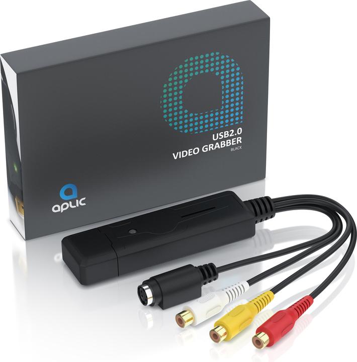 Image du produit Aplic Carte d'acquisition vidéo audio USB, convertisseur audio vidéo, adaptateur vidéo de postproduction (USB 2.0, signal TV analogique)