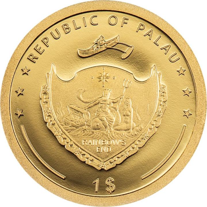 Image du produit CIT Coin Invest Or Trèfle à quatre feuilles 1 g Palau - 2025 (999.90, 2025)