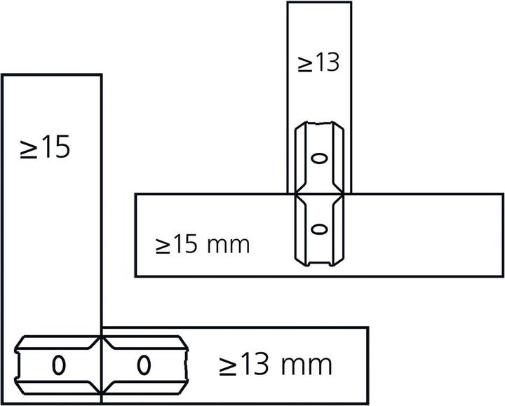 Immagine prodotto Lamello Connettore TENSO P-14 con funzione di precarico (Raccordo di collegamento, 160 pz.)