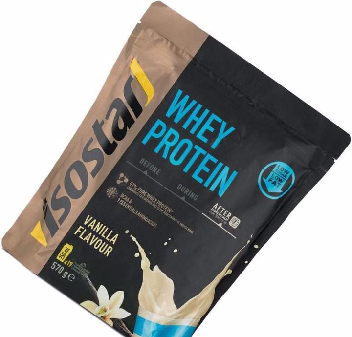 Immagine prodotto Isostar Polvere di proteine del siero di latte in polvere Vaniglia 570 g (Vaniglia, 1 pz., 570 g)