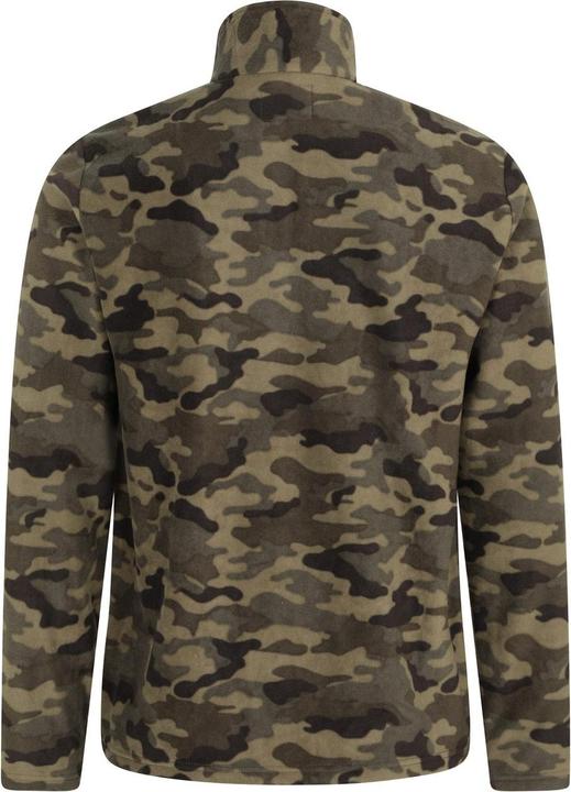 Actual product image Mountain Warehouse Mens Camber II Camo Half Zip Fleece Top (XXL)