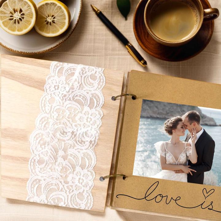 Image du produit Intirilife Livre de mariage Mr & Mrs Vintage DIY