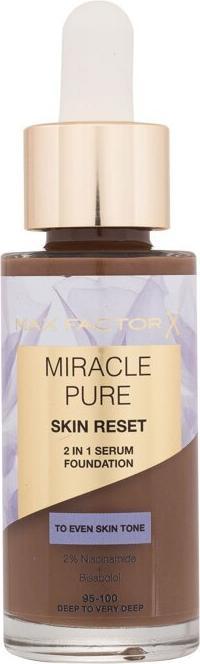 Image du produit Max Factor Fond de teint Miracle Pure Skin Reset 2in1 Serum - Makeup 30 ml 95-100 Deep To Very Deep (95-100 Deep To Very Deep)