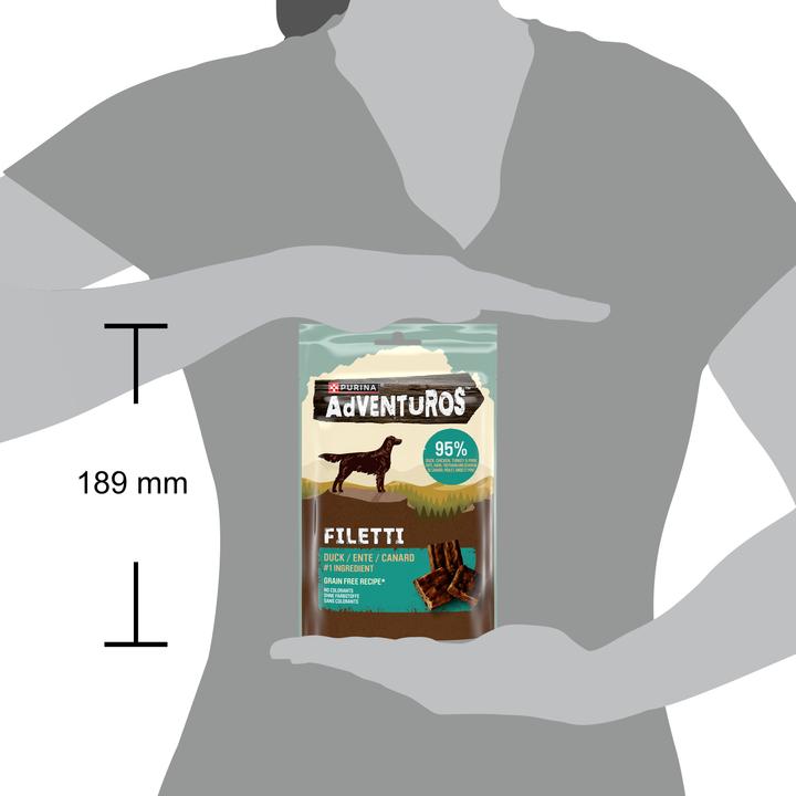 Immagine prodotto Purina ONE Purina AdVENTuROS Filetti Anatra 70 g (Adulto, 1 pz., 70 g)