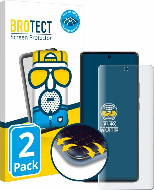 Actual product image BROTECT Full-Cover Protector Matte (2 Piece, Vivo X90 Pro Plus)