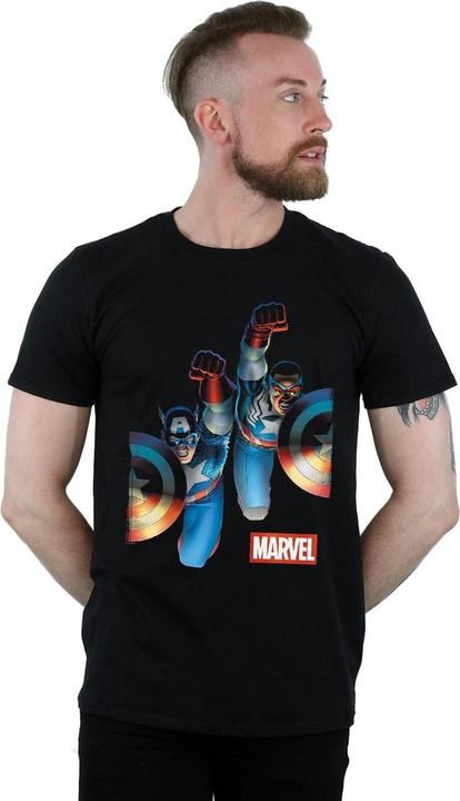 Produktbild Falcon And Captain America Side By Side TShirt (XXL)