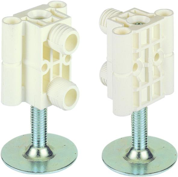 Actual product image Hettich Systema Top 2000 base adjuster (Universal glider, 2 Piece)