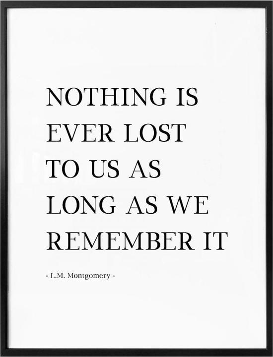 Produktbild Trenddeko Nothing is ever lost... (50 x 60 cm)
