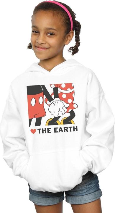 Image du produit Disney - Sweat à capuche MICKEY MOUSE HEART THE EARTH - Fille (140, 146)