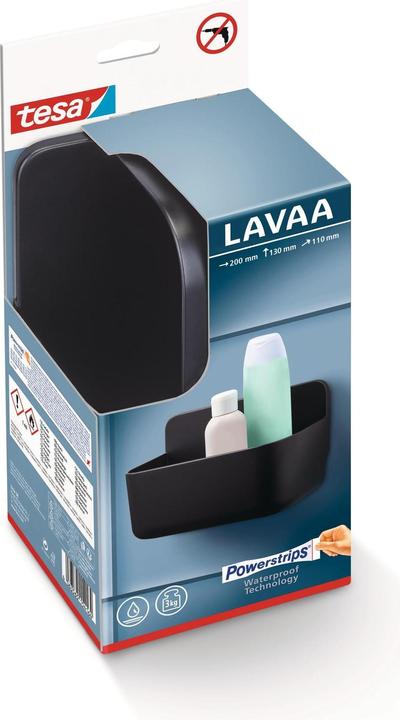 Produktbild tesa LAVAA Duschkorb, klein inkl. Klebelösung ohne Bohren