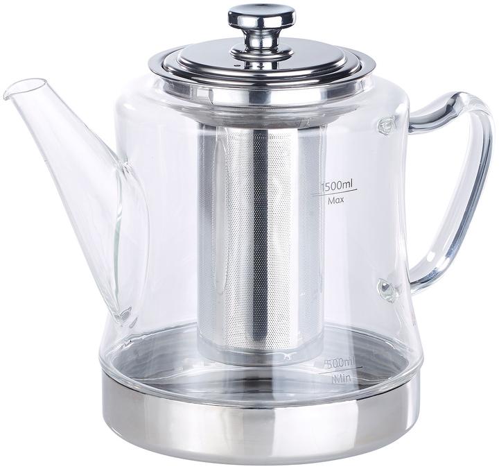 Actual product image Rosenstein & Söhne 2in1 Glass Tea Maker & Teapot (1.50 l)