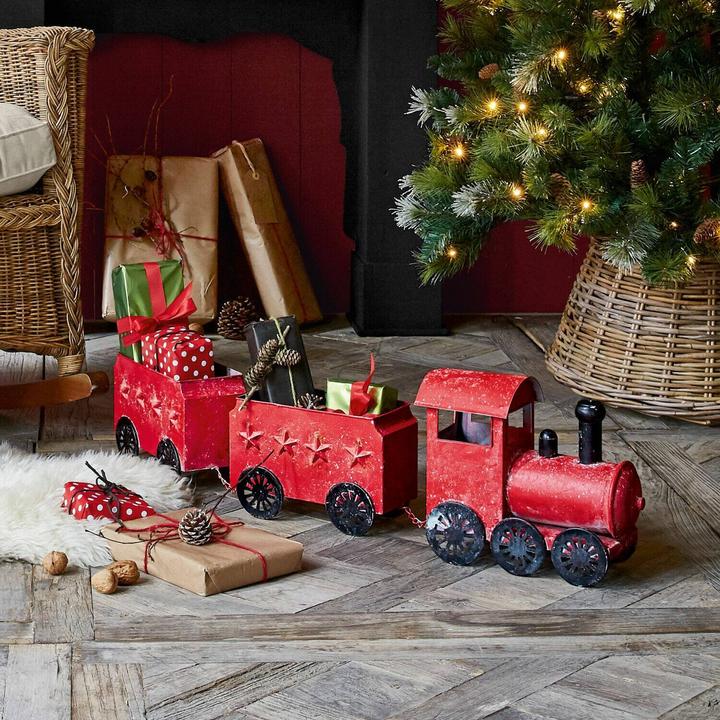 Image du produit Loberon Train décoratif Ayene rouge/noir