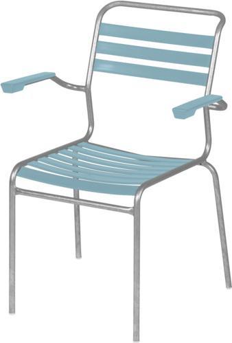 Feuerverzinkt, Pastellblau