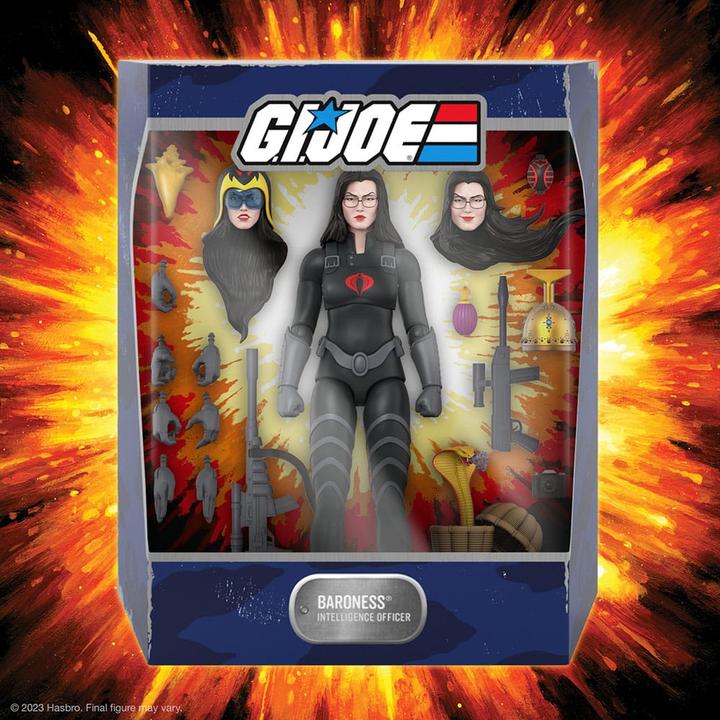 Actual product image Super7 G.I. Joe figurine Ultimates Baroness (Black Suit) 18 cm