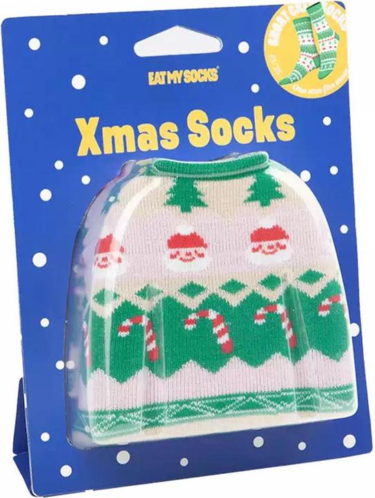 Immagine prodotto Eat My Socks EMS, Calzini, Adulto, Trend, Maglia di Natale (Taglia unica)