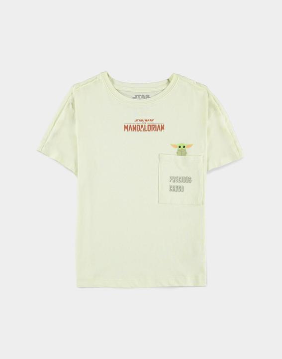 Actual product image The Mandalorian The Child Girls Short Sleeved Tshirt (122)